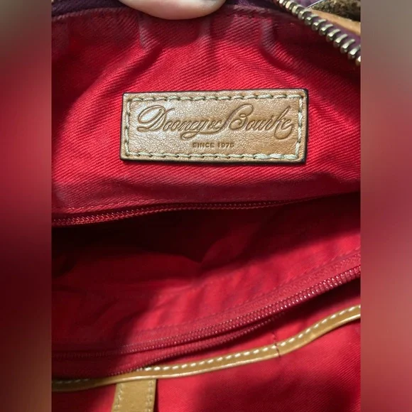 Dooney & Bourke Erica Hobo Rasberry Snakeskin Hobo Bag - Picture 12 of 14